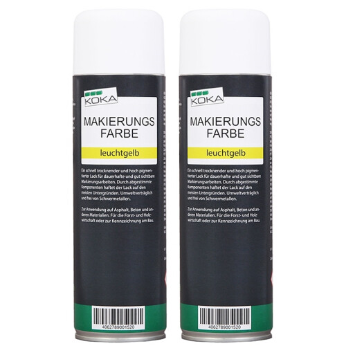 Markierungsfarbe Leuchtgelb 2 Stück