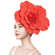Stor blomsterfascinatorhatt for kvinner – Bryllup, Tea