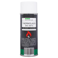 Thermolack Schwarz Glänzend bis 300 Grad Celsius 1 Stück (400ml)