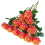 Rose artificiali nere – 12 pezzi, 10 cm, in seta e plastica 1