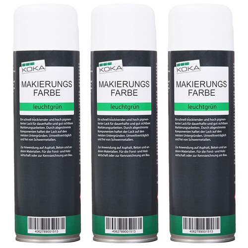 Markierungsfarbe Leuchtgrün 3 Stück