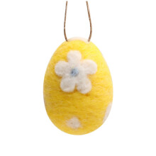 Filt påskeegg hengende ornament 6,4 cm