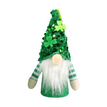St. Patrick's Day Light-Up Gnome Figurine 6.3 in