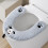 Weicher, gestrickter Toilettensitzbezug mit Griff – wiederverwendbar 1