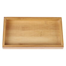 Kaffeopbevaringsbakke Serveringsfad Bestik Kageservering Sofabakker Dessert Bambus