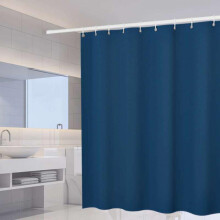 Fabric Shower Curtain Liner Heavy Duty Waterproof 6 Colors
