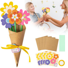 Federra flower bouquet craft kit for kids 24 pcs