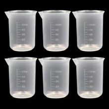 TUMALL25-500ml Liten målekopp Gjennomsiktig mugge Verktøy Kjøkkenbeger Plast C2W0-500ml