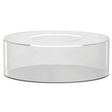 ckepdyeh Akryl Kakedisplaybrett Rundt Kakedisplaybrett DIY Kakepåfyllbar Board Base Klar Kakestativ Verktøy, Rundt 20X20X5CM