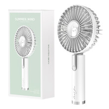 AURIGATE Mini-Ventilator, tragbar, USB-Anschluss, wiederaufladbar, tragbar, Mini, kreativ, kleiner elektrischer Ventilator
