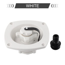 Zriyin nieuwe wateraansluiting met drukregelaar en vulopening voor caravan, camper, boot, wit