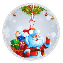 Kerstboomrok 76 cm, Winterse feestboommat, Kerstboomrok voor rustieke kerstversiering