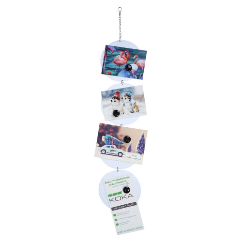 Hama Foto-Memohalter Retro Weiß mit 4x Magnet