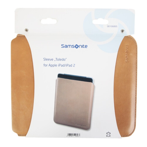 Samsonite Sleeve Toledo Leder Beige Tablet bis 10,5"