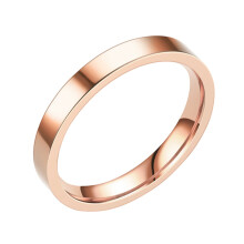 3 mm massive ringe i rustfrit stål, vielsesringe til kvinder, ringe til mænd, glatte ringe, geometriske ringe, størrelse 6-13