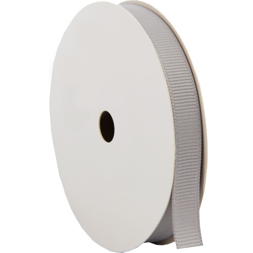 Ρολά κορδέλας Grosgrain Threadart - πλάτος 3/8" - Lt Grey - Ρολά 10 γιάρδων διαθέσιμα σε 25 χρώματα