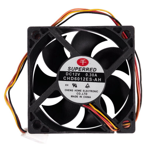DC12V0.3A60mm4Pin Connector PC Computer Case Fan CHD6012ES-AH