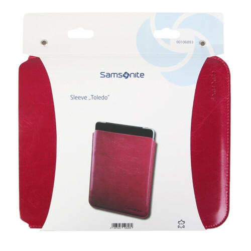 Samsonite Sleeve Toledo Leder Pink Tablet bis 10,5"
