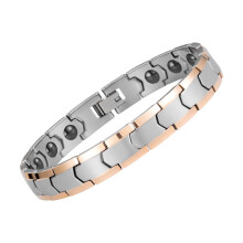 Pulseira magnética de aço inoxidável Kiplyki com ofertas relâmpago, pulseira de energia negativa, joia masculina.
