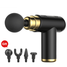 Mini pistol de masaj cu vibrații și încărcare, dispozitiv portabil de fitness pentru masaj de relaxare musculară, mini pistol de fascie cu 4