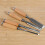 Σετ ξυλογλυπτικής Grusce4Pcs, ξυλογλυπτικές σμίλες χρωμίου-βαναδίου με 1