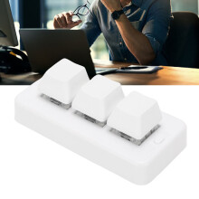 3-Tasten mechanisches Gaming-Keypad, 230mAh, weiß