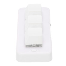 3-Tasten-Keypad 3 Modi, 230 mAh Weiß, 2.4G/Wired