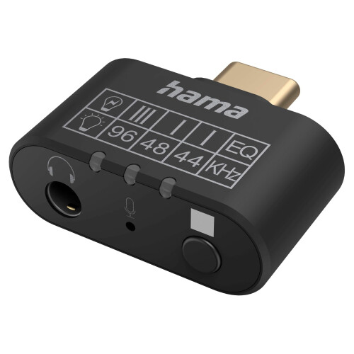 Hama Audio-Adapter USB-C zu 3,5mm Klinke mit Equalizer + Mikrofon
