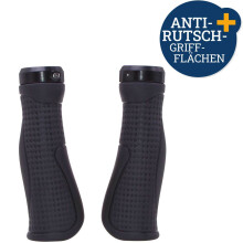 Set Fahrradgriffe Ergo-Grip Antirutsch 140mm Schwarz