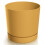 Prosperplast Pot de fleurs moutarde avec soucoupe 14,7 cm Tubo 1