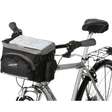 Lenker-Tasche Schwarz mit Regencover
