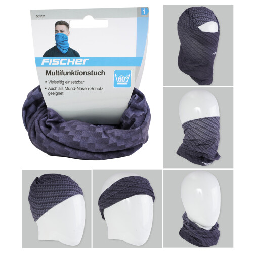 Fischer Sport Multifunktionstuch Schwarz