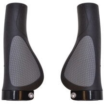 Set Fahrradgriffe Ergo-Grip Antirutsch 130mm Schwarz