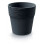 Prosperplast Rund plastpotte 12 cm anthracit Furu 1