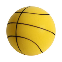 Pallone da basket silenzioso 2025Upgrade, Dribble Dream Quiet Ball per allenamento indoor, pallone da basket in schiuma giallo da 24 cm, regalo per