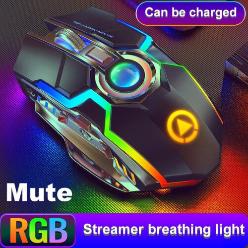 Ποντίκι A5Εργονομικό ασύρματο RGB με οπίσθιο φωτισμό, ρυθμιζόμενο φωτισμό και