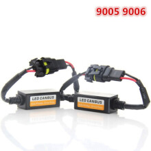 Zhihehui Lot de 2 décodeurs LED pour phares de voiture 9005/9006/9012, filtre anti-interférences audio, accessoires auto