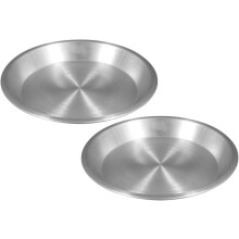 Soro Essentials - 2 aluminiums 25 cm x 3,5 cm dype paiformer for paier, terter, quiche, flan og kake