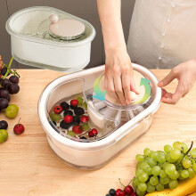 Miayilima Fruit- en Groentewasmachine: Wast fruit en groenten met afvoermand, handzaam en energiebesparend.