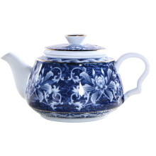 Bollitore in ceramica stile vintage per ufficio e casa, teiera con manico