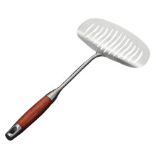 Fischspatel für beschichtete Pfannen, Kuchenschaber, Küchenutensil, schlichtes Design, langer Griff, Edelstahl