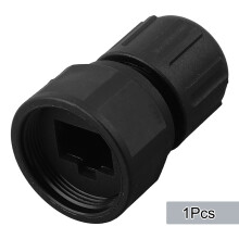 E13 Waterdichte connector netwerkswitch koppeling rechte kunststof stekker met schroefdraad
