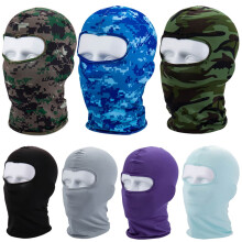 Maschera integrale con protezione UV, scaldacollo traspirante e antipolvere in seta, passamontagna per motociclismo e ciclismo all'aperto.