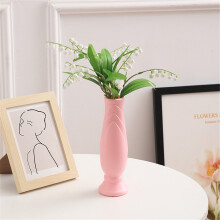 WJSXC Flores Secas, Flores Artificiais, Vasos de Flores, Decoração para Casa, Rosa