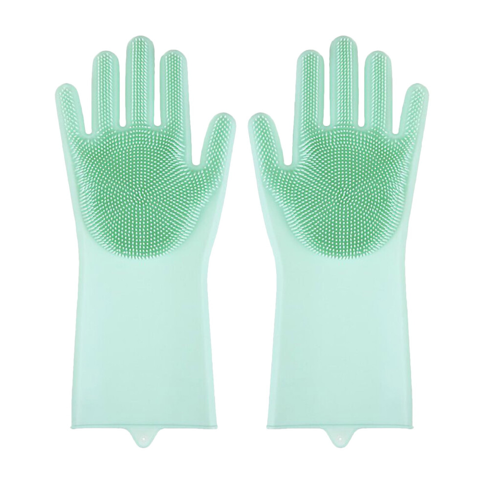 Zeceouar silicone dishwashing gloves reusable 1 pair