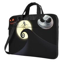 Nightmare Before Christmas Laptoptaske, Messenger Skuldertaske Til Laptop Eller Tablet, Elegant, Holdbart & Vandafvisende Stof, 13, 14, 15,6 Tommer,