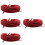 4 stuks luidsprekerkabels, audiokabels, netsnoer 1