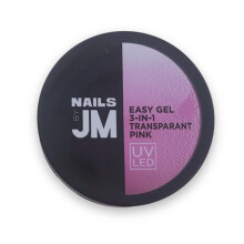 Kynsilakka - JEAN MARIN - Easy Gel 3-in-1 kynsilakka - Läpinäkyvä vaaleanpunainen - Geeliefekti ilman UV-valoa - 20 ml