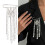 Broche à franges florales en perles délicates, épingle de-Or 4