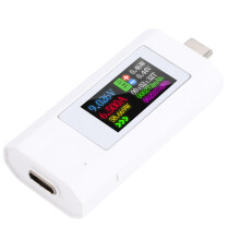 USB-C-Tester 0–99999 mAh 0–99 h weißes Farbdisplay